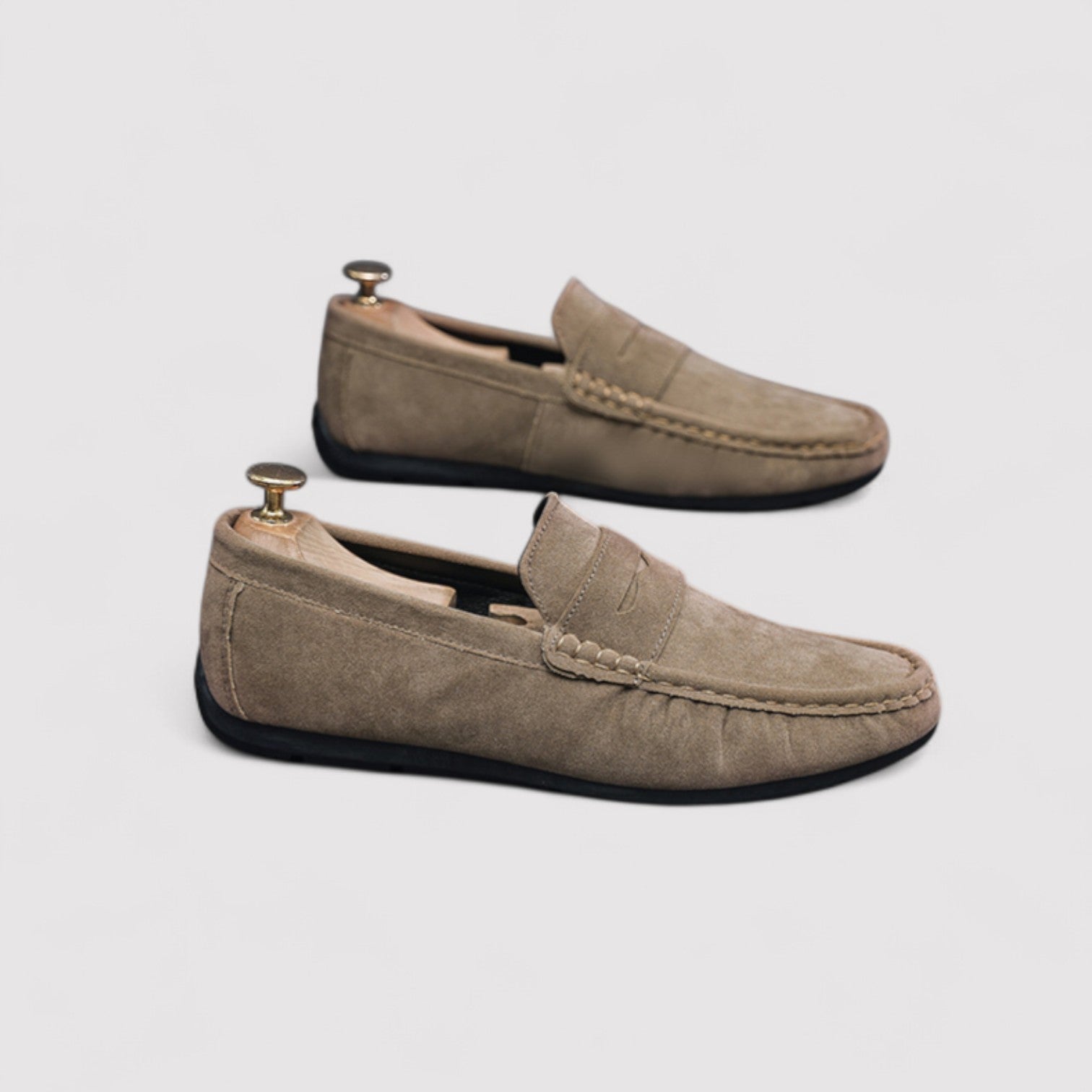 Lorenzi & Montague | The Fabrizzio – Suede Penny Loafers