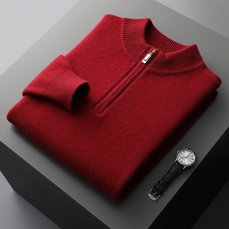 Lorenzi & Montague | The Renzo – Zip Wool Pullover