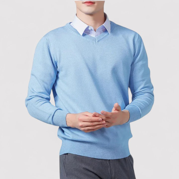 Lorenzi & Montague | The Vittorio – V-Neck Pullover Sweater