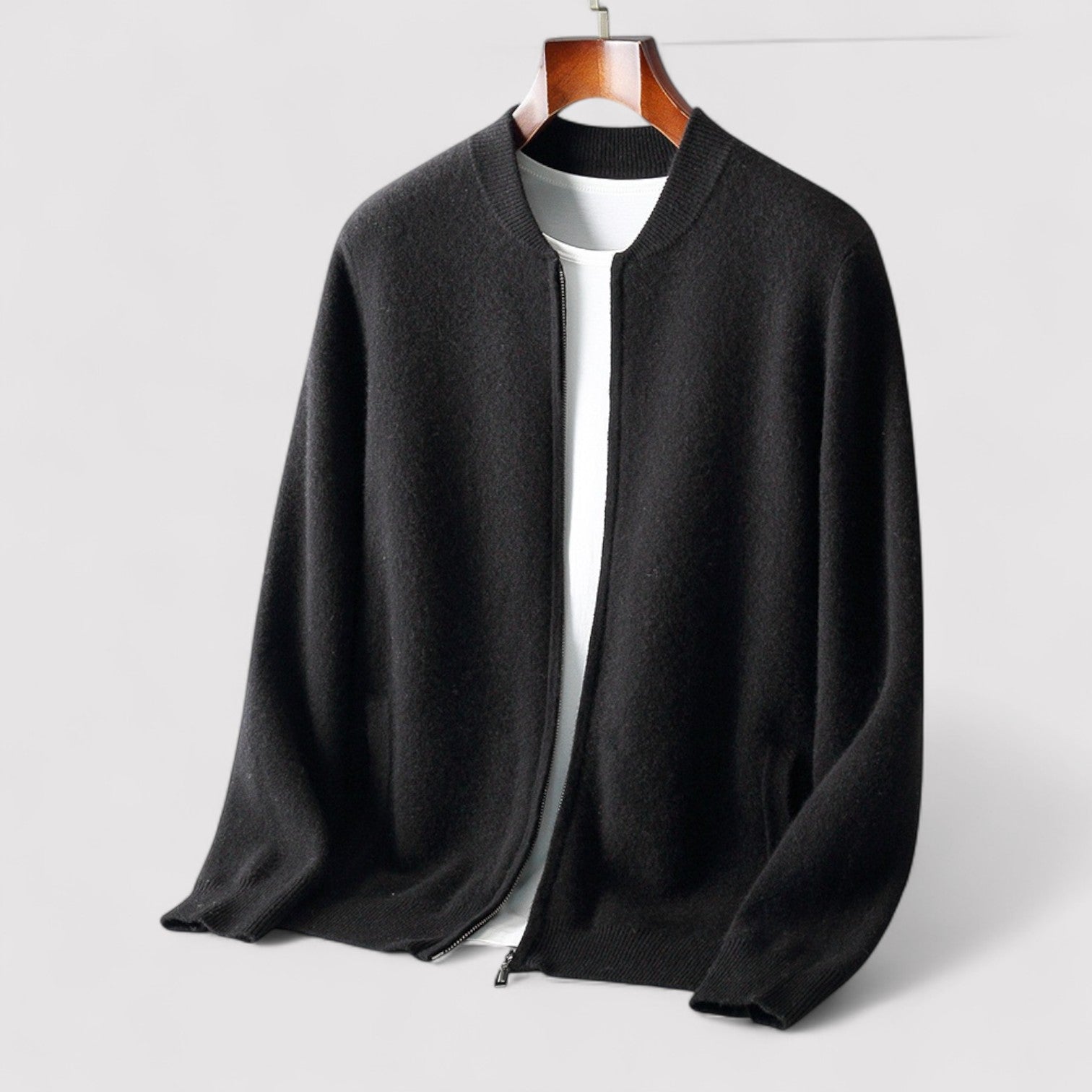 Lorenzi & Montague | The Valdano – Knitted Zip Cardigan