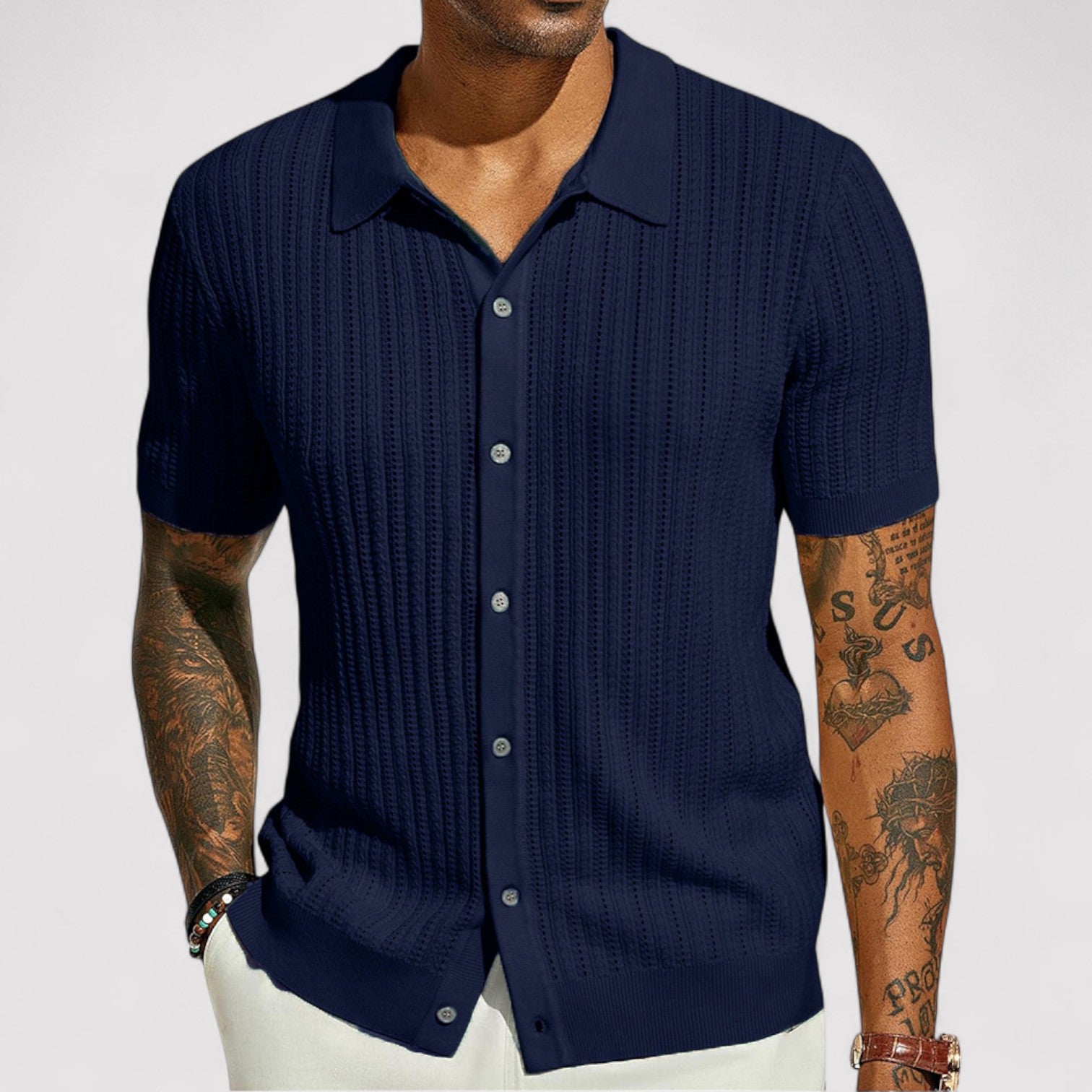 Lorenzi & Montague | The Massimo – Men’s Knitted Shirt