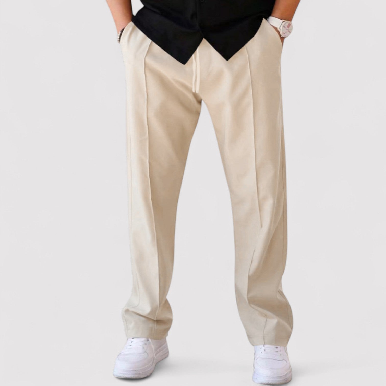 Lorenzi & Montague | The Vittoré – Relaxed Straight-Leg Trousers
