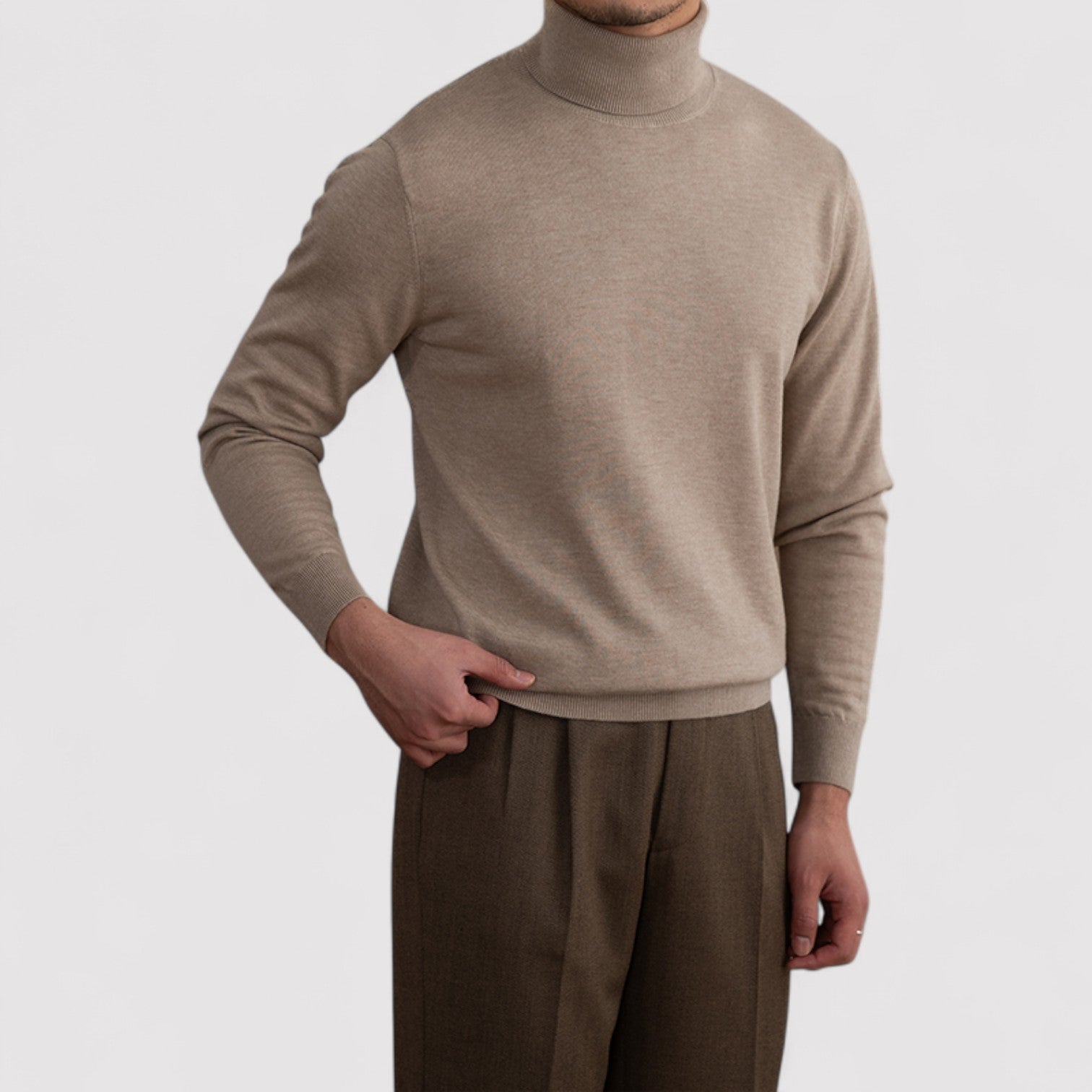 Lorenzi & Montague | The Giulian – Wool Turtleneck
