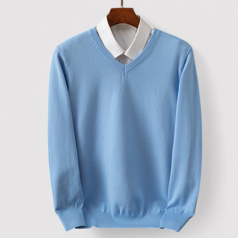 Lorenzi & Montague | The Vittorio – V-Neck Pullover Sweater