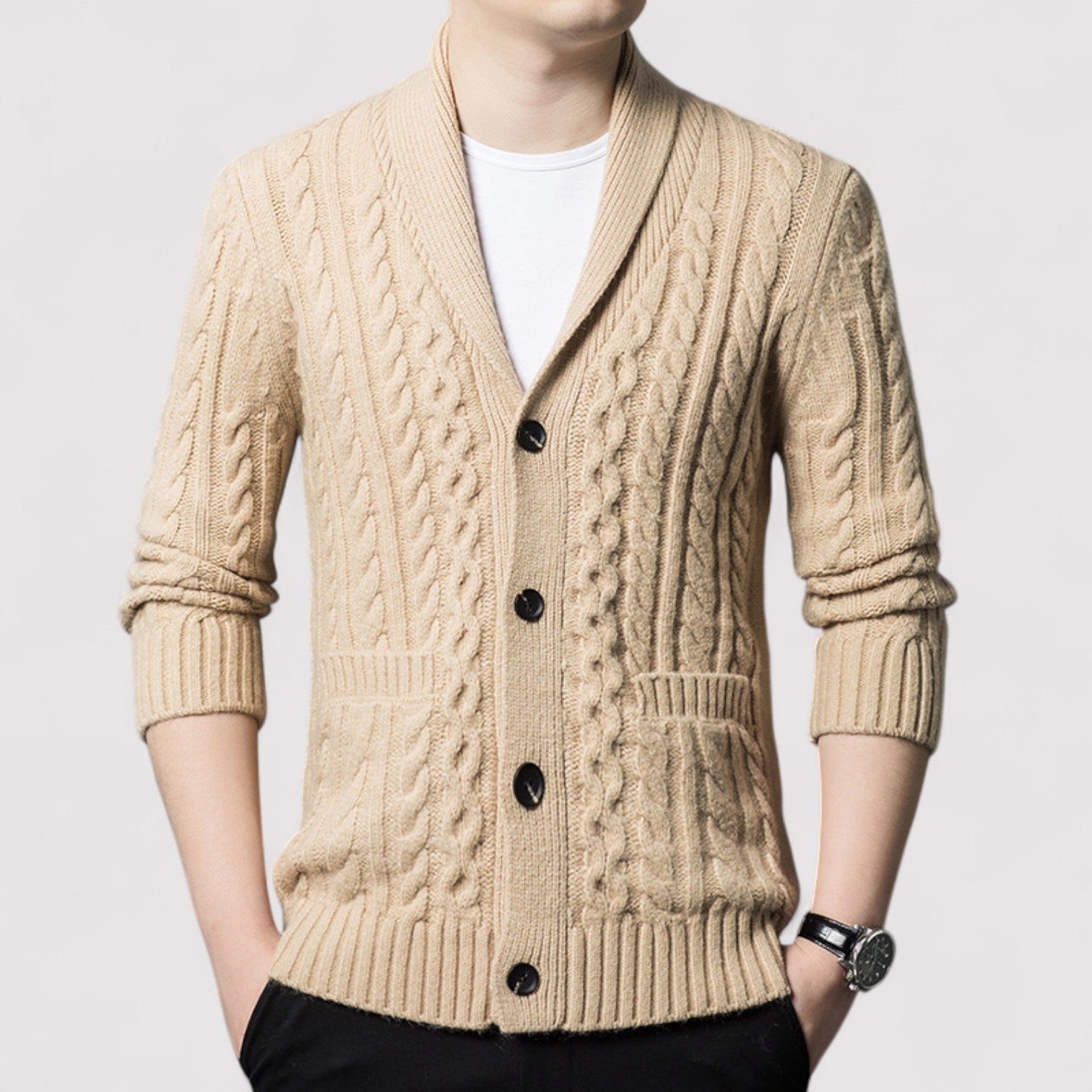 Lorenzi & Montague | The Lucien – Shawl Collar Cardigan