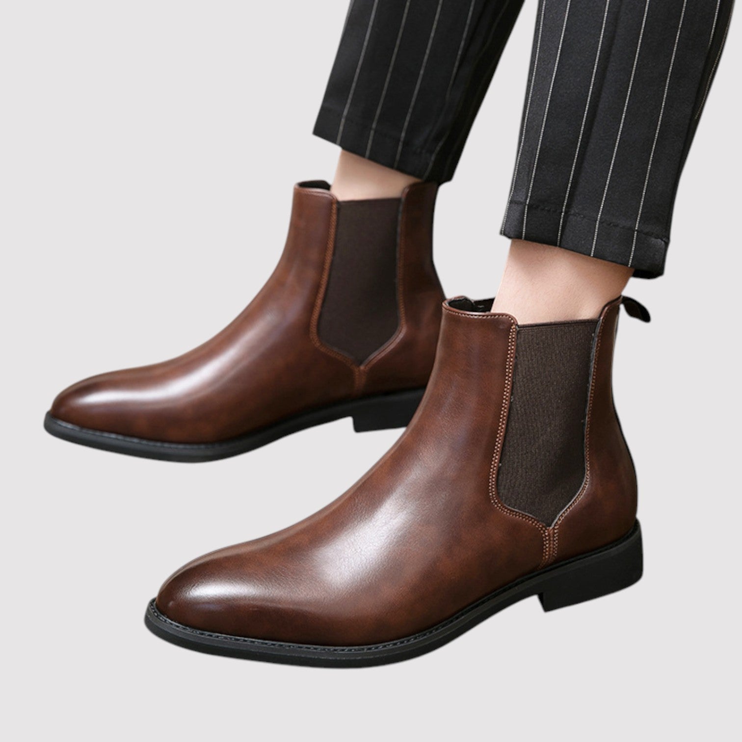 Lorenzi & Montague | The Lucien – Leather Chelsea Boots