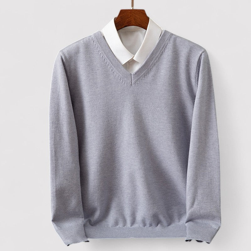Lorenzi & Montague | The Vittorio – V-Neck Pullover Sweater