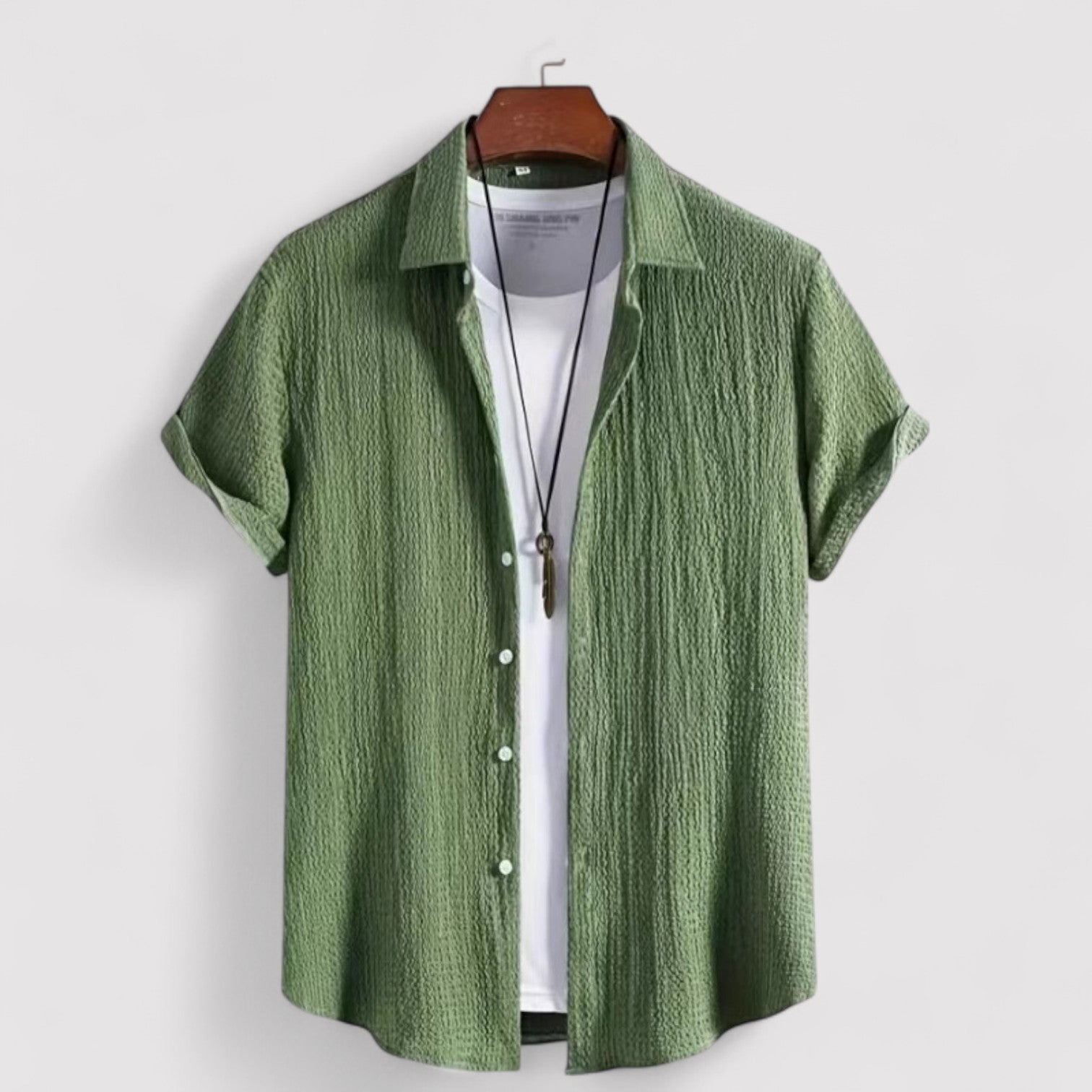Lorenzi & Montague | The Tiberio – Wrinkle Texture Summer Shirt