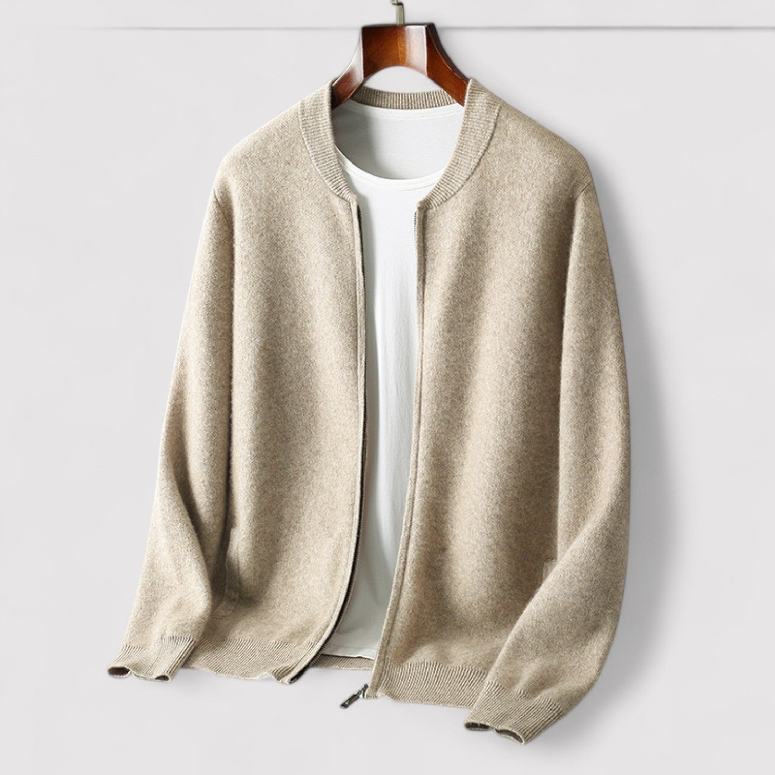 Lorenzi & Montague | The Valdano – Knitted Zip Cardigan