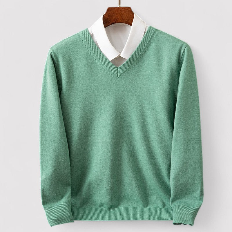 Lorenzi & Montague | The Vittorio – V-Neck Pullover Sweater