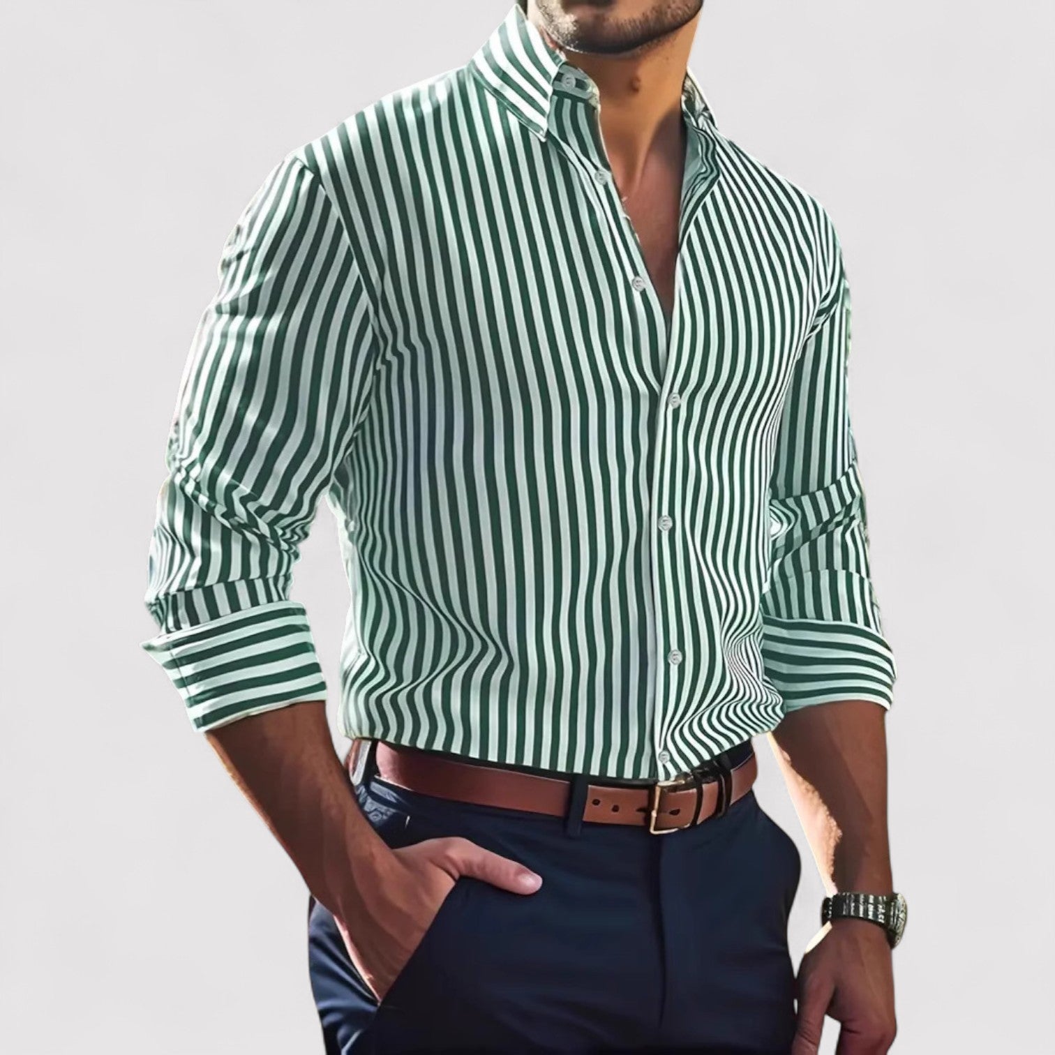 Lorenzi & Montague | The Bellverde – Striped Shirt