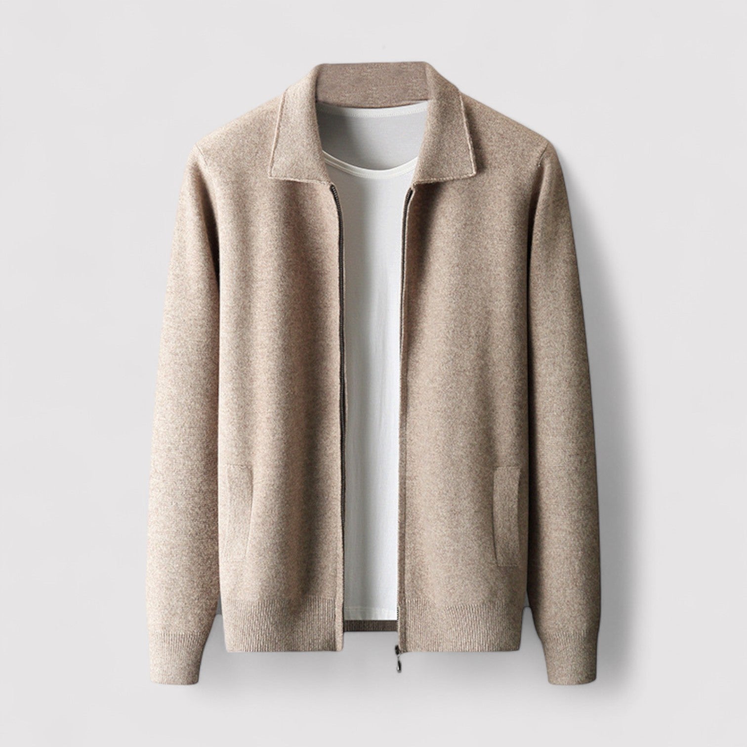 Lorenzi & Montague | The Ashworth Wool Zip Cardigan