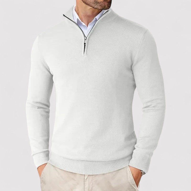 Lorenzi & Montague | The Marco – Zip-Neck Pullover