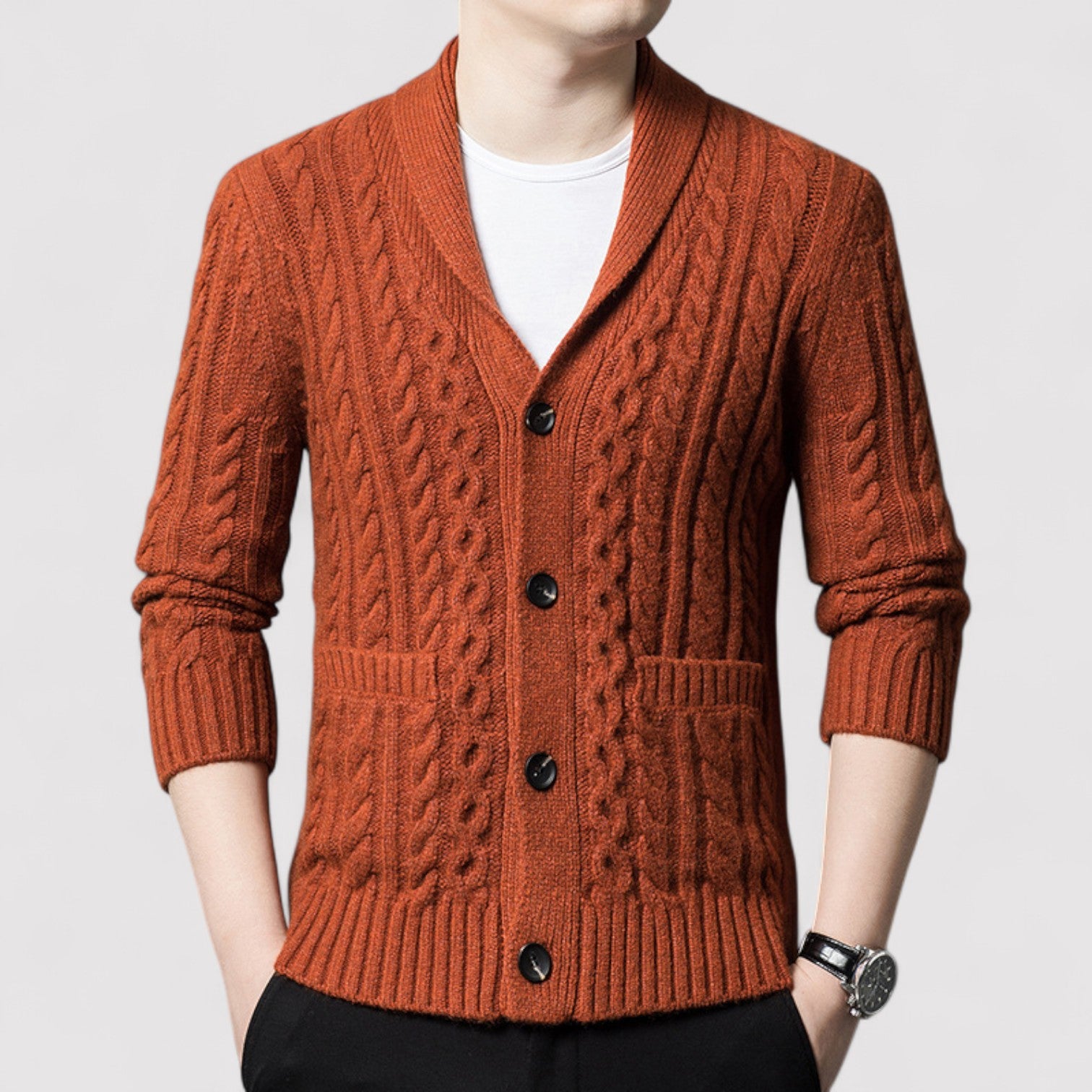 Lorenzi & Montague | The Lucien – Shawl Collar Cardigan