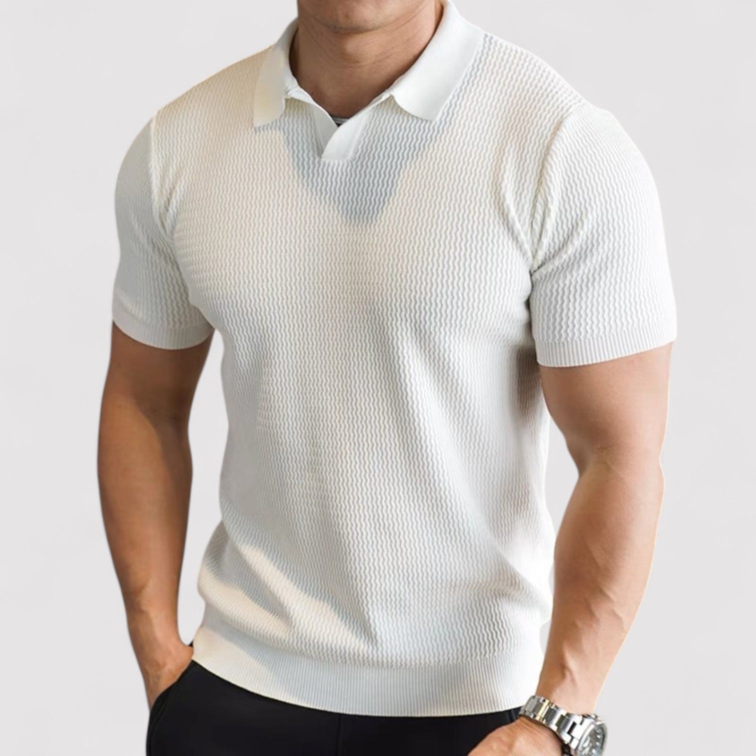 Lorenzi & Montague | The Silvestro – Textured Performance Polo