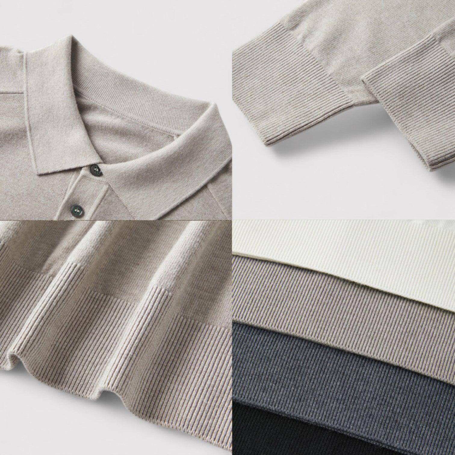 Lorenzi & Montague | The Nerio – Long Sleeve Knit Polo