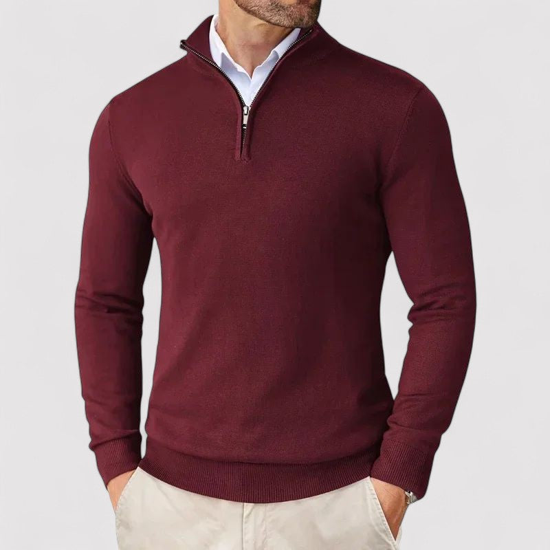 Lorenzi & Montague | The Marco – Zip-Neck Pullover