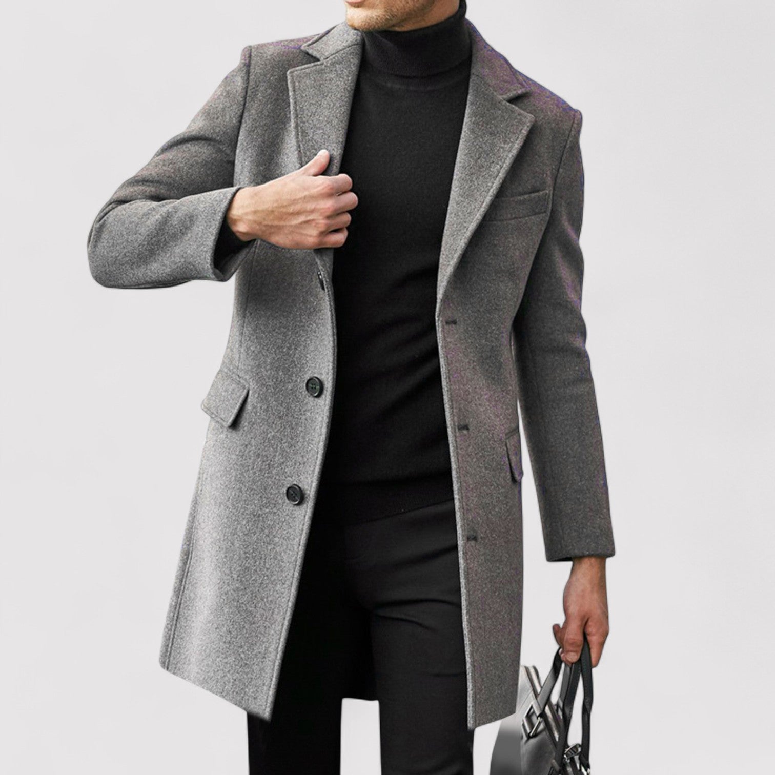 Lorenzi & Montague | The Noirel – Wool-Blend Overcoat