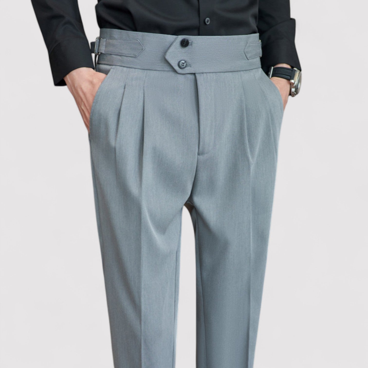 Lorenzi & Montague | The Tiziano – High-Waist Pleated Trousers