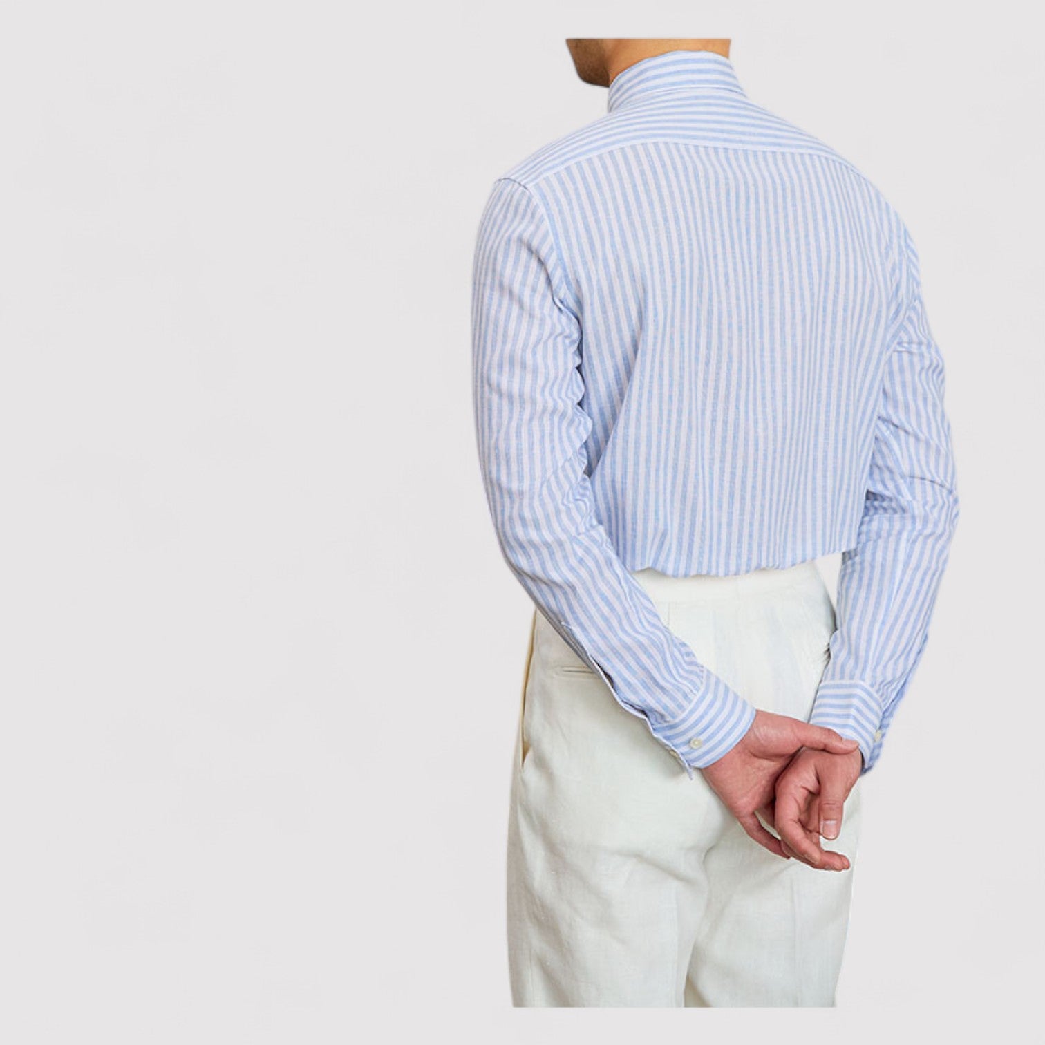 Lorenzi & Montague | The Gentry – Striped Cotton‑Linen Shirt