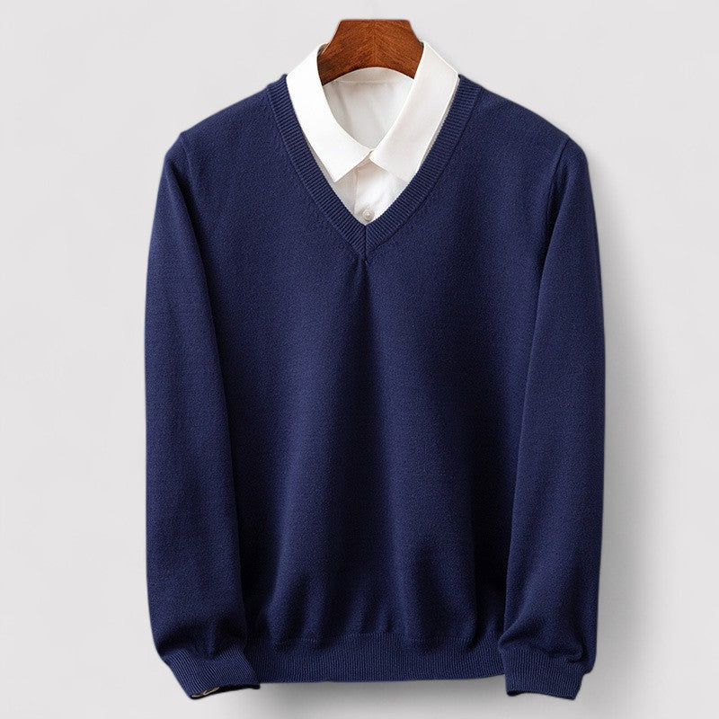 Lorenzi & Montague | The Vittorio – V-Neck Pullover Sweater