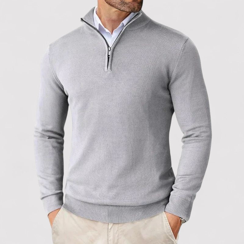 Lorenzi & Montague | The Marco – Zip-Neck Pullover