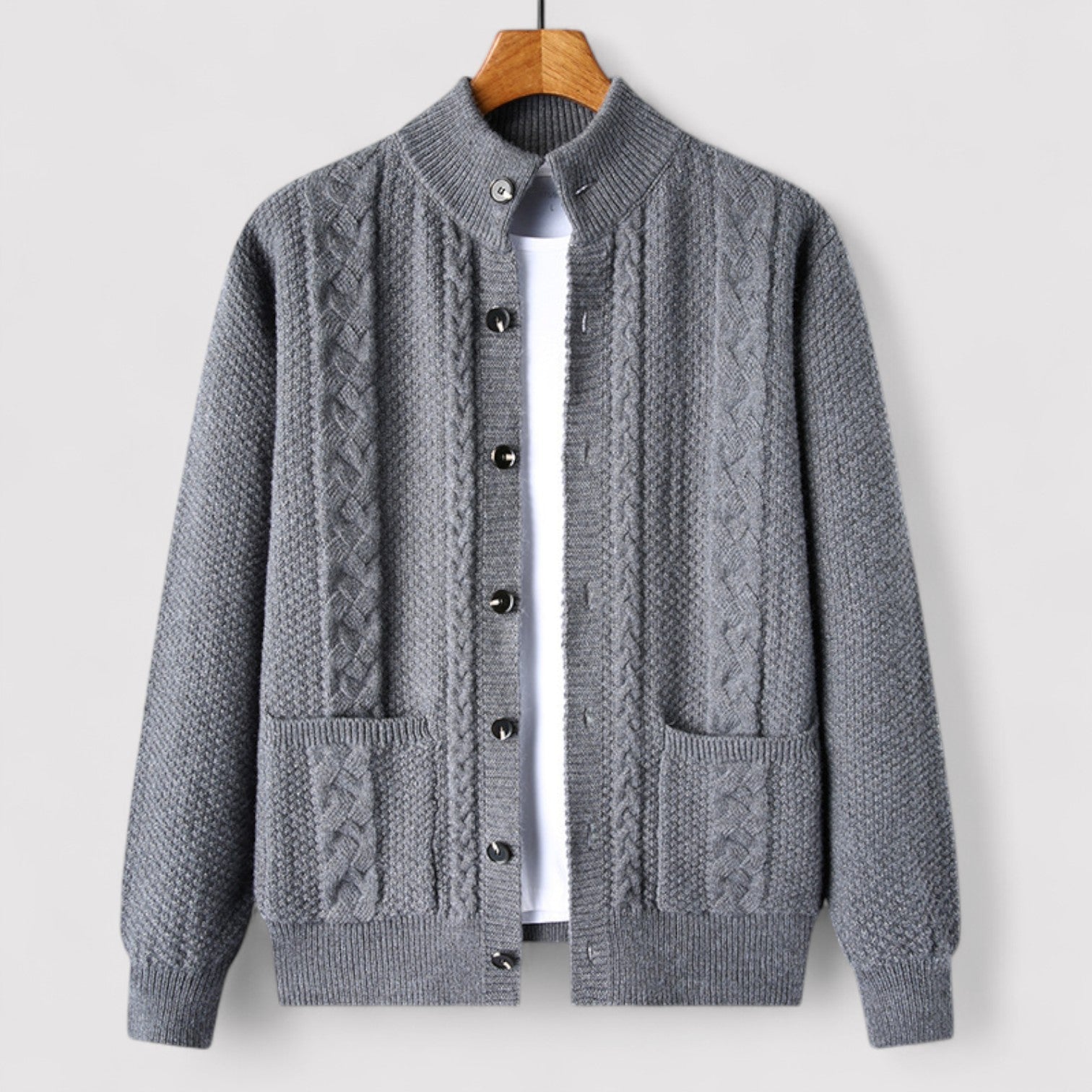 Lorenzi & Montague | The Léandre – Jacquard Knit Cardigan