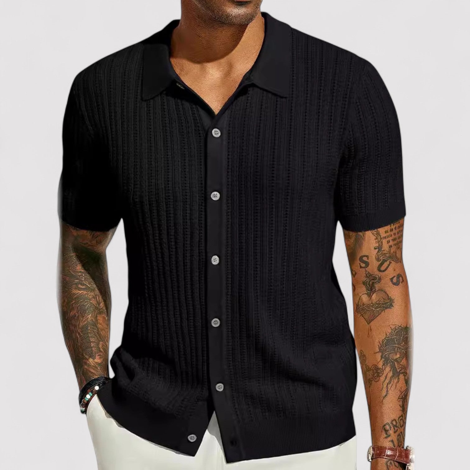 Lorenzi & Montague | The Massimo – Men’s Knitted Shirt