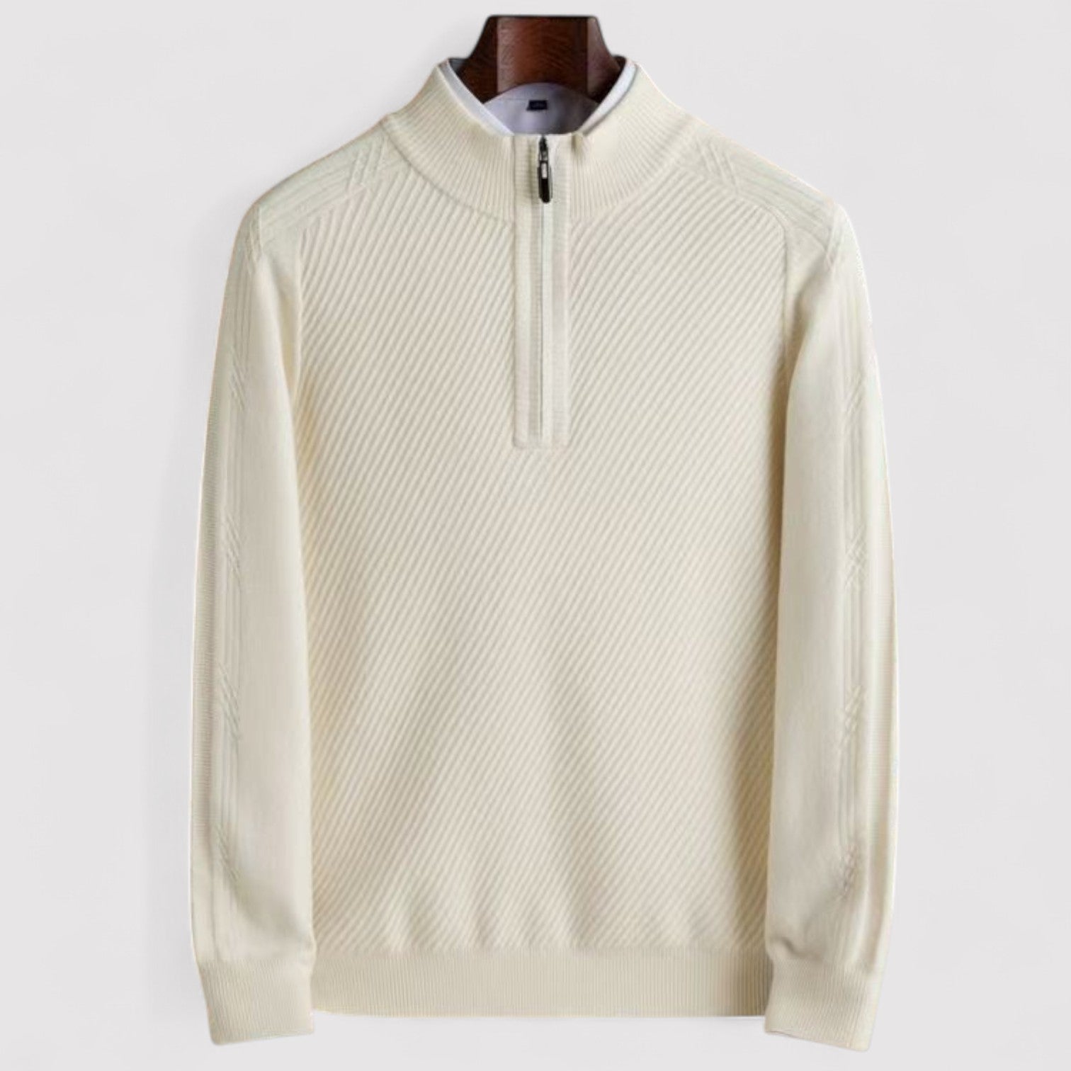 Lorenzi & Montague | The Renato II – Wool Half-Zip Sweater