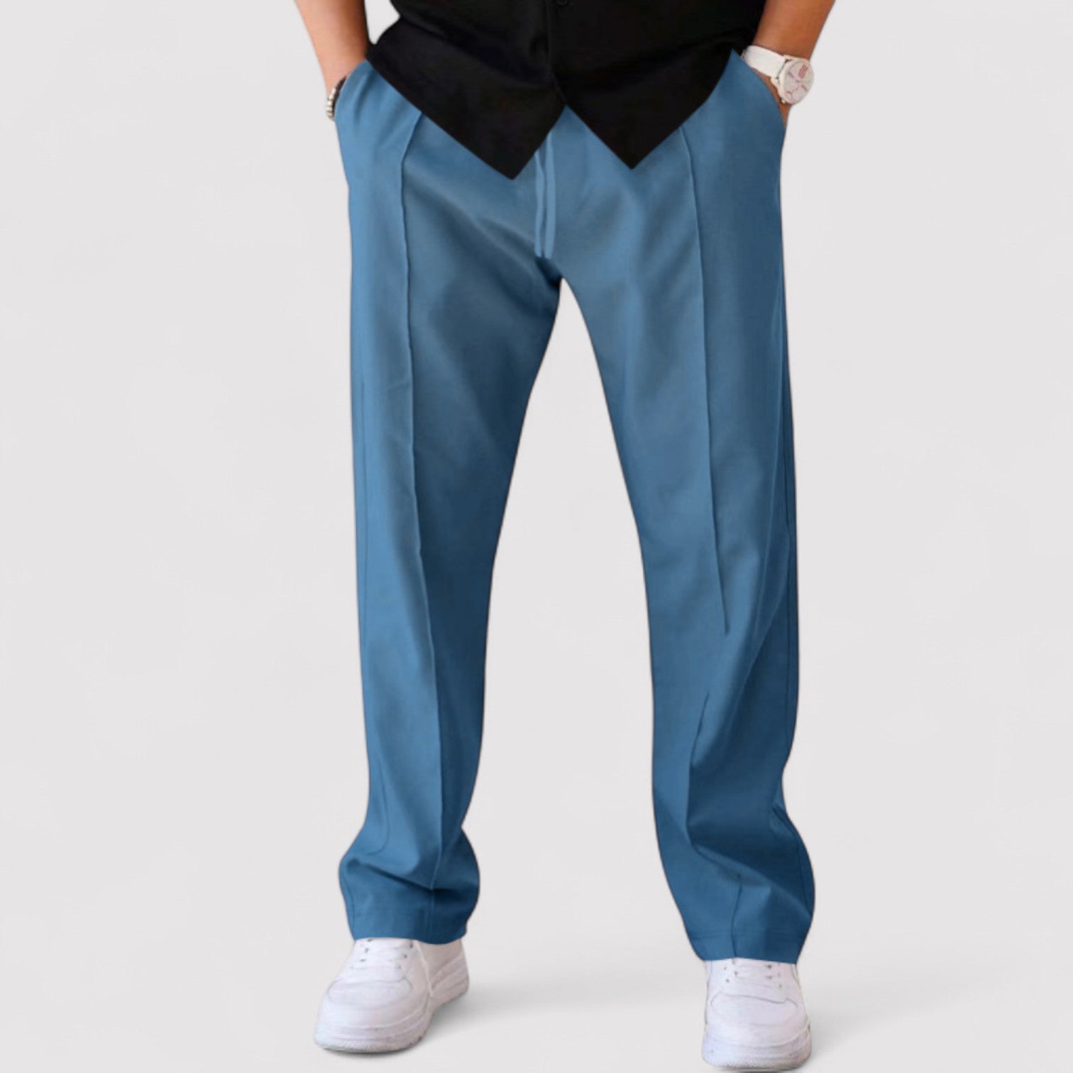 Lorenzi & Montague | The Vittoré – Relaxed Straight-Leg Trousers