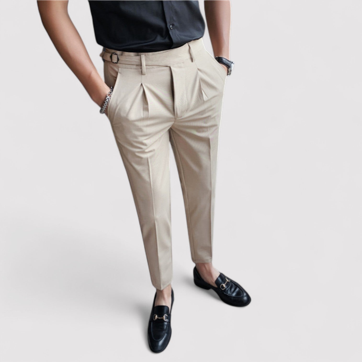 Lorenzi & Montague | The Vittore – Men’s Cropped Suit Trousers
