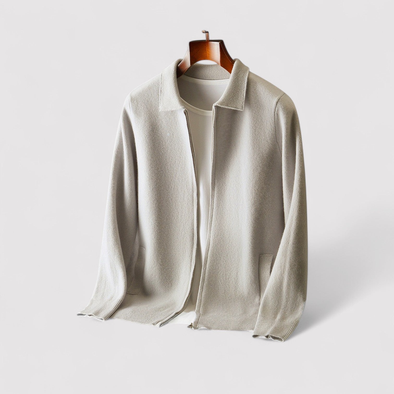 Lorenzi & Montague | The Ashworth Wool Zip Cardigan