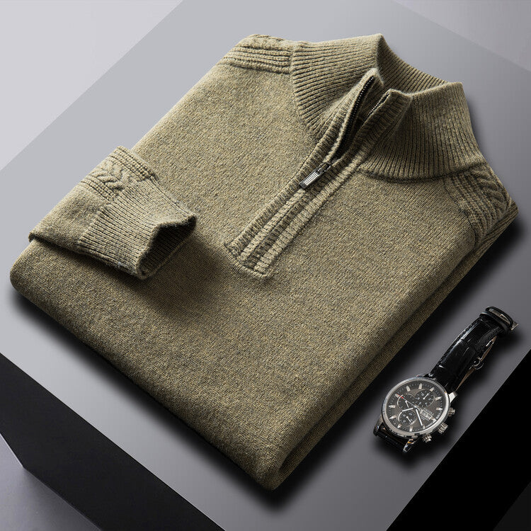 Lorenzi & Montague | The Aldric – High-Neck Wool Sweater