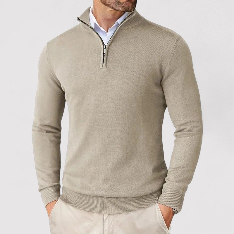 Lorenzi & Montague | The Marco – Zip-Neck Pullover
