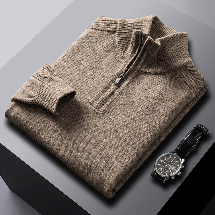 Lorenzi & Montague | The Aldric – High-Neck Wool Sweater