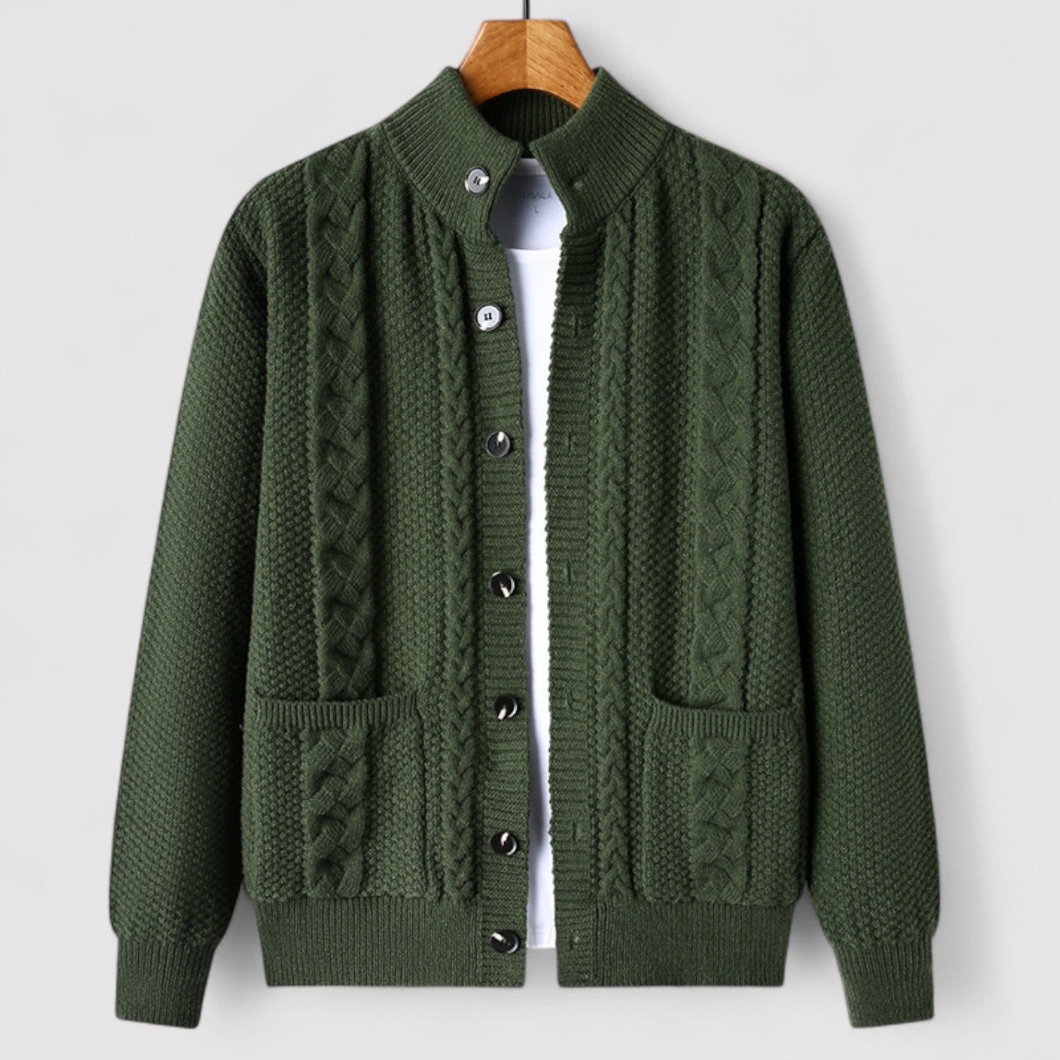 Lorenzi & Montague | The Léandre – Jacquard Knit Cardigan