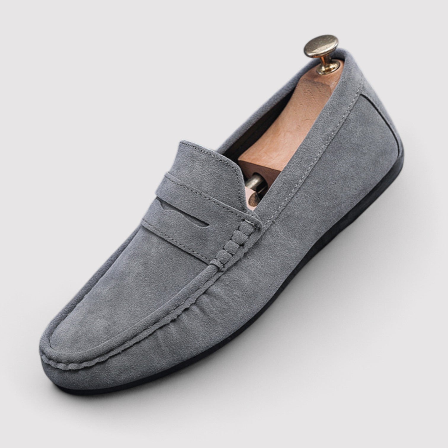 Lorenzi & Montague | The Fabrizzio – Suede Penny Loafers