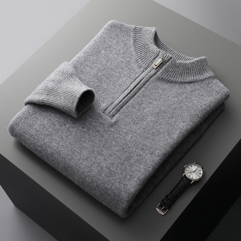 Lorenzi & Montague | The Renzo – Zip Wool Pullover