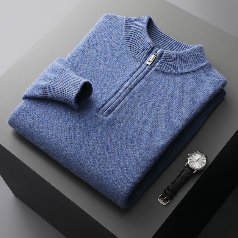 Lorenzi & Montague | The Renzo – Zip Wool Pullover