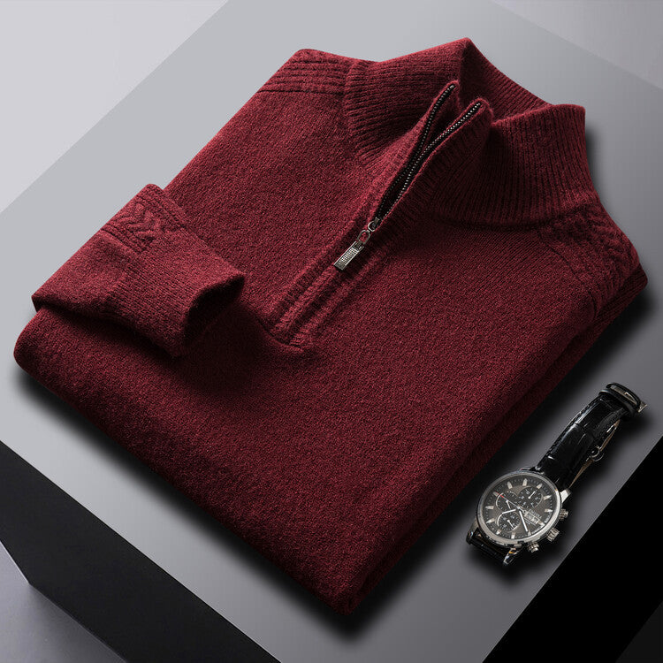 Lorenzi & Montague | The Aldric – High-Neck Wool Sweater