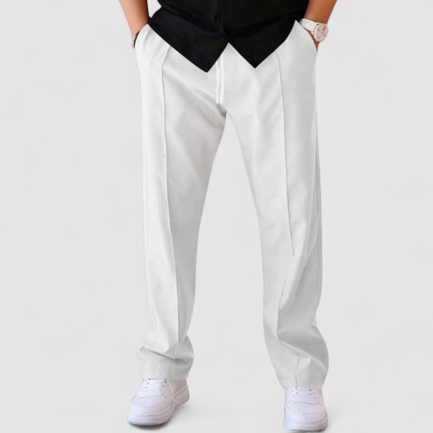 Lorenzi & Montague | The Vittoré – Relaxed Straight-Leg Trousers