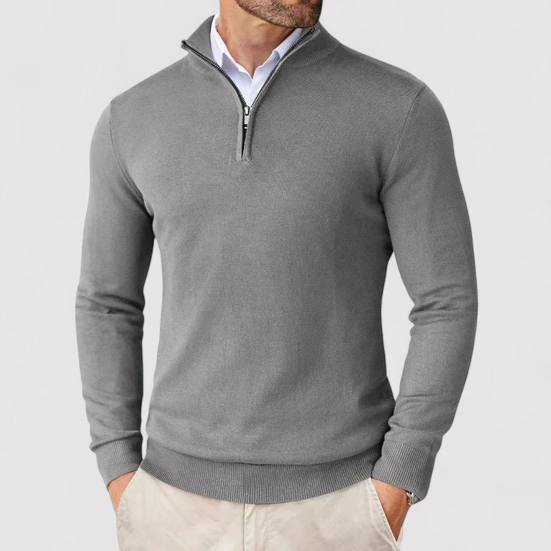 Lorenzi & Montague | The Marco – Zip-Neck Pullover