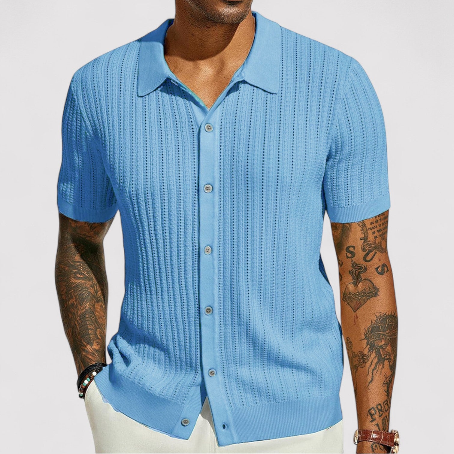Lorenzi & Montague | The Massimo – Men’s Knitted Shirt