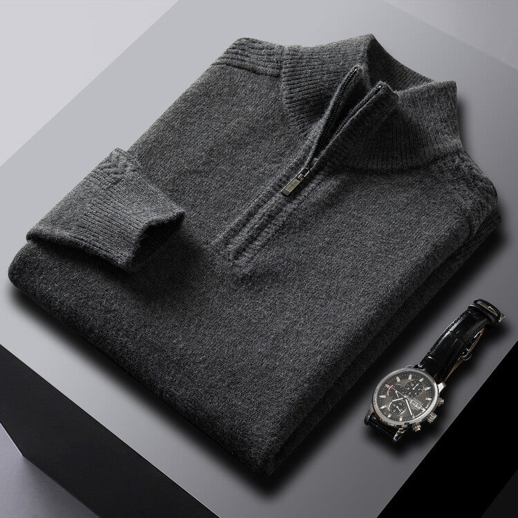 Lorenzi & Montague | The Aldric – High-Neck Wool Sweater