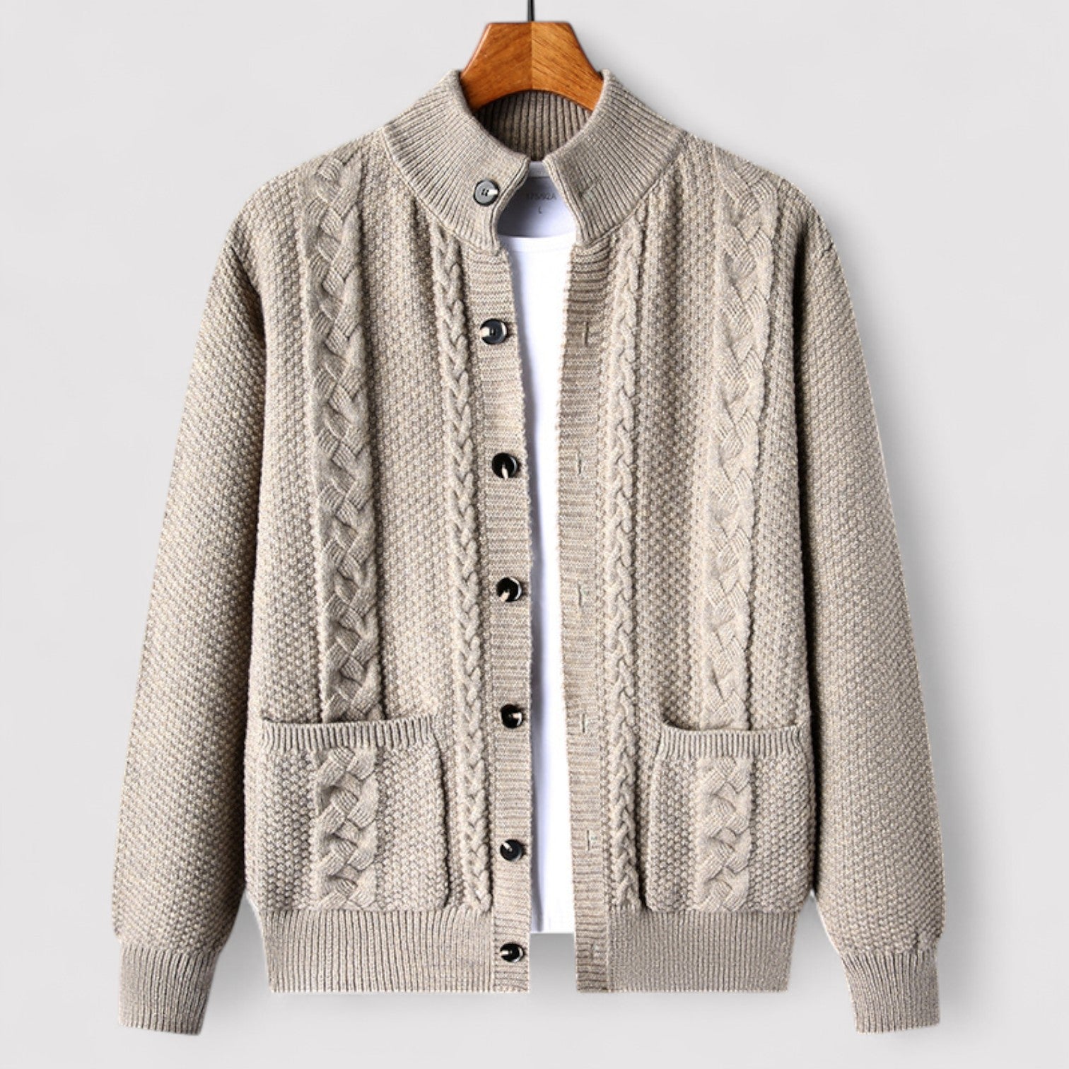 Lorenzi & Montague | The Léandre – Jacquard Knit Cardigan