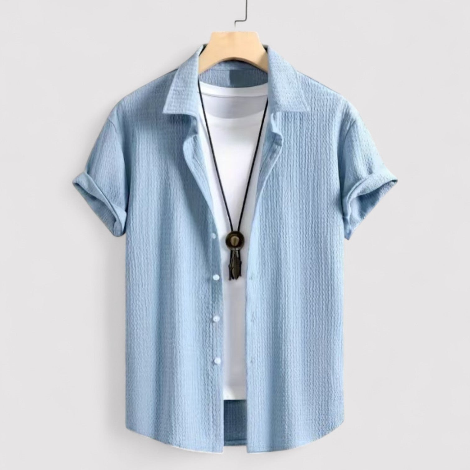 Lorenzi & Montague | The Tiberio – Wrinkle Texture Summer Shirt