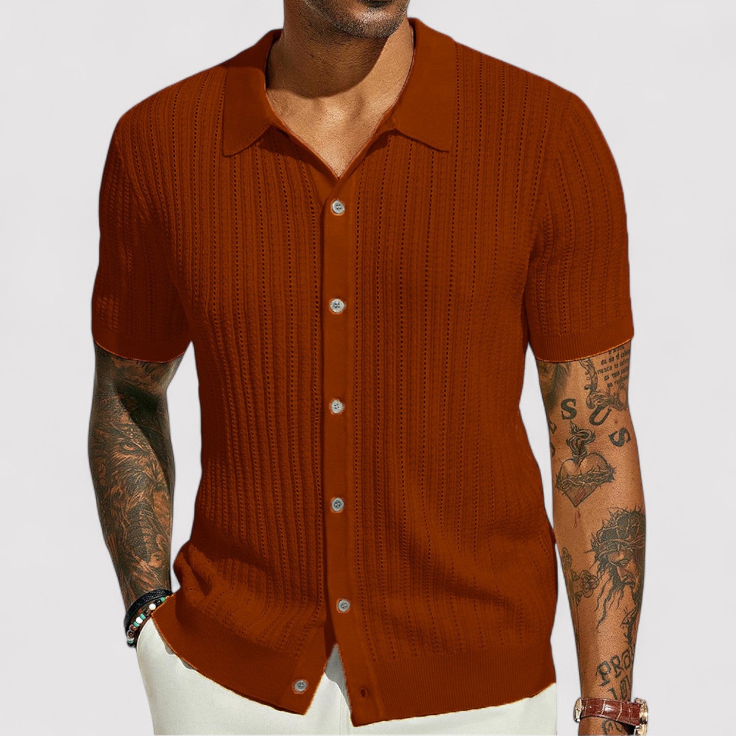 Lorenzi & Montague | The Massimo – Men’s Knitted Shirt