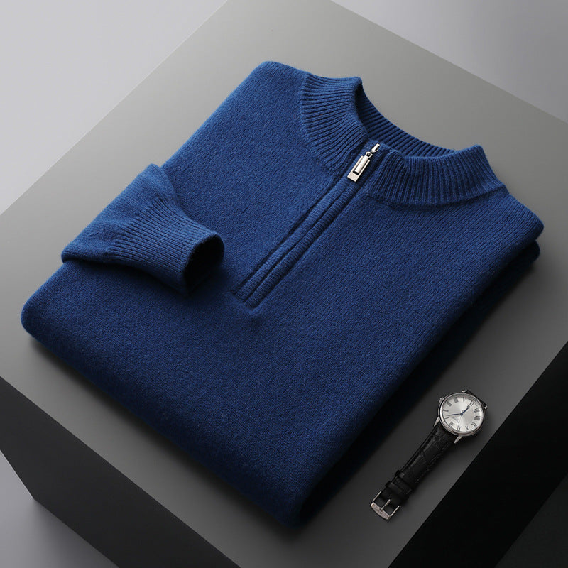 Lorenzi & Montague | The Renzo – Zip Wool Pullover