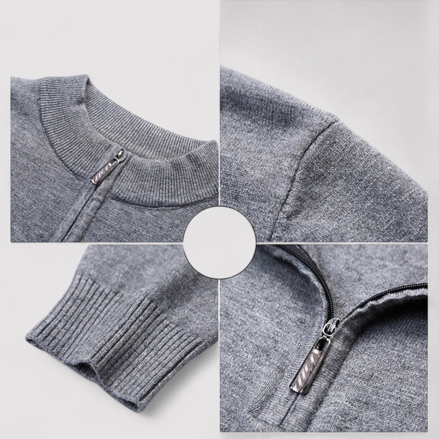 Lorenzi & Montague | The Aurellio – Half-Zip Pullover Sweater