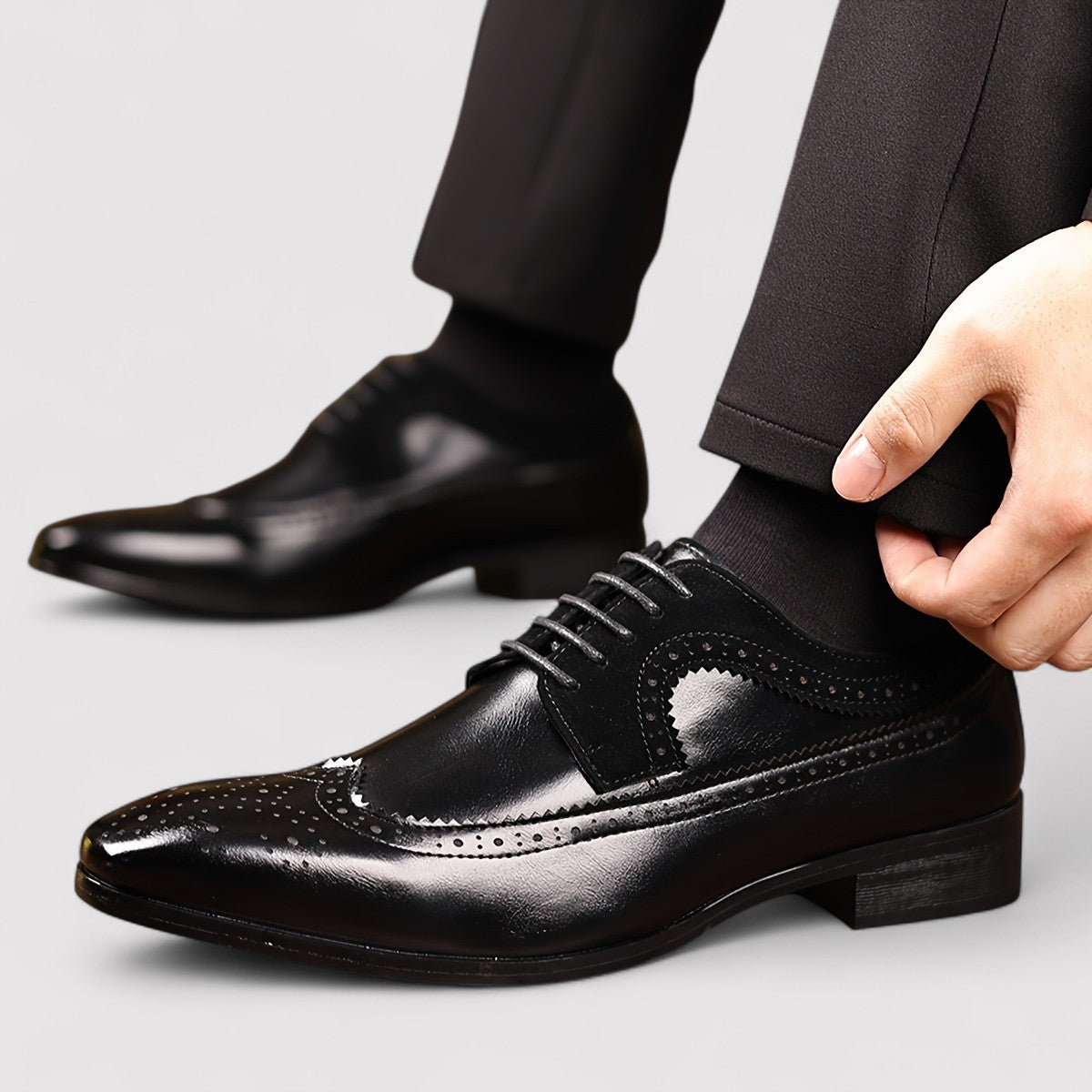 Lorenzi & Montague | The Chesterfield – Brogue Oxford Dress Shoes